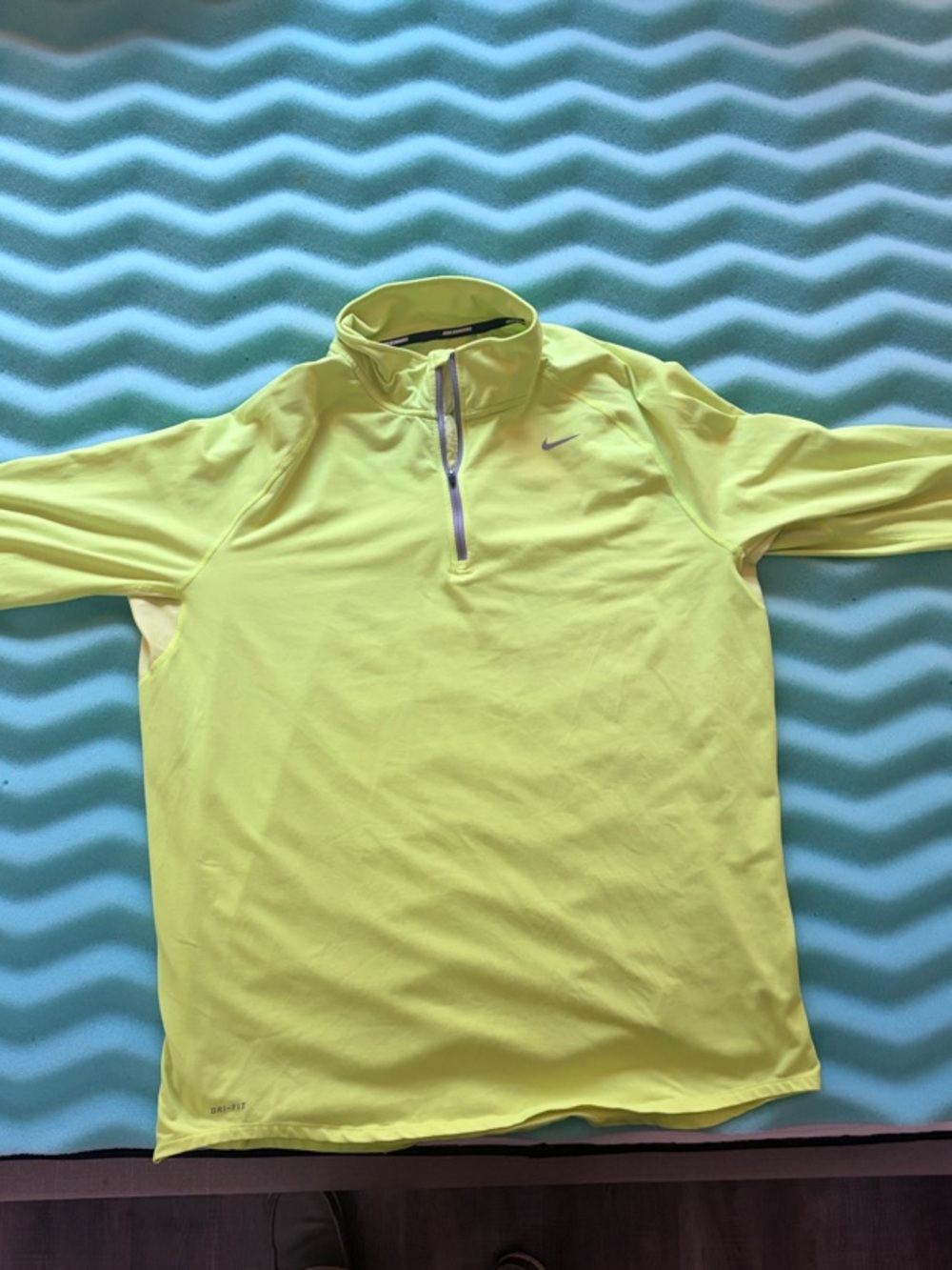 Nike Neon Yellow Half-Zip Training Top